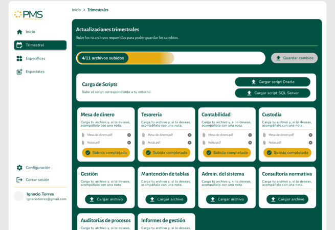 Desktop-subida de info-Actualizaciones trimestrales